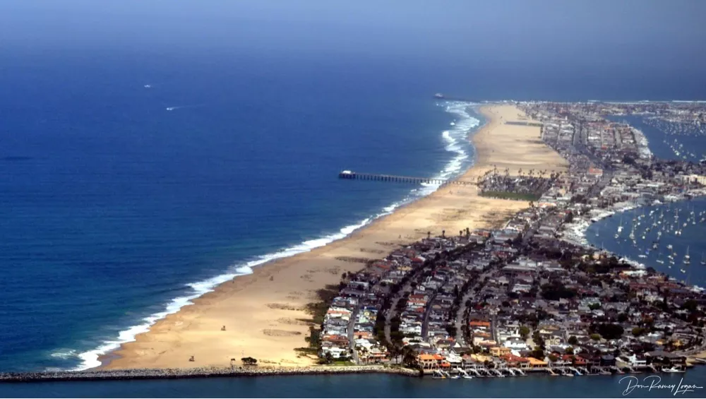 Balboa peninsula in Newport Beach, CA