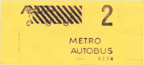 An old metro ticket