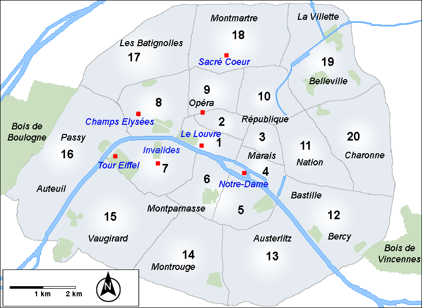 Arrondissements de Paris
